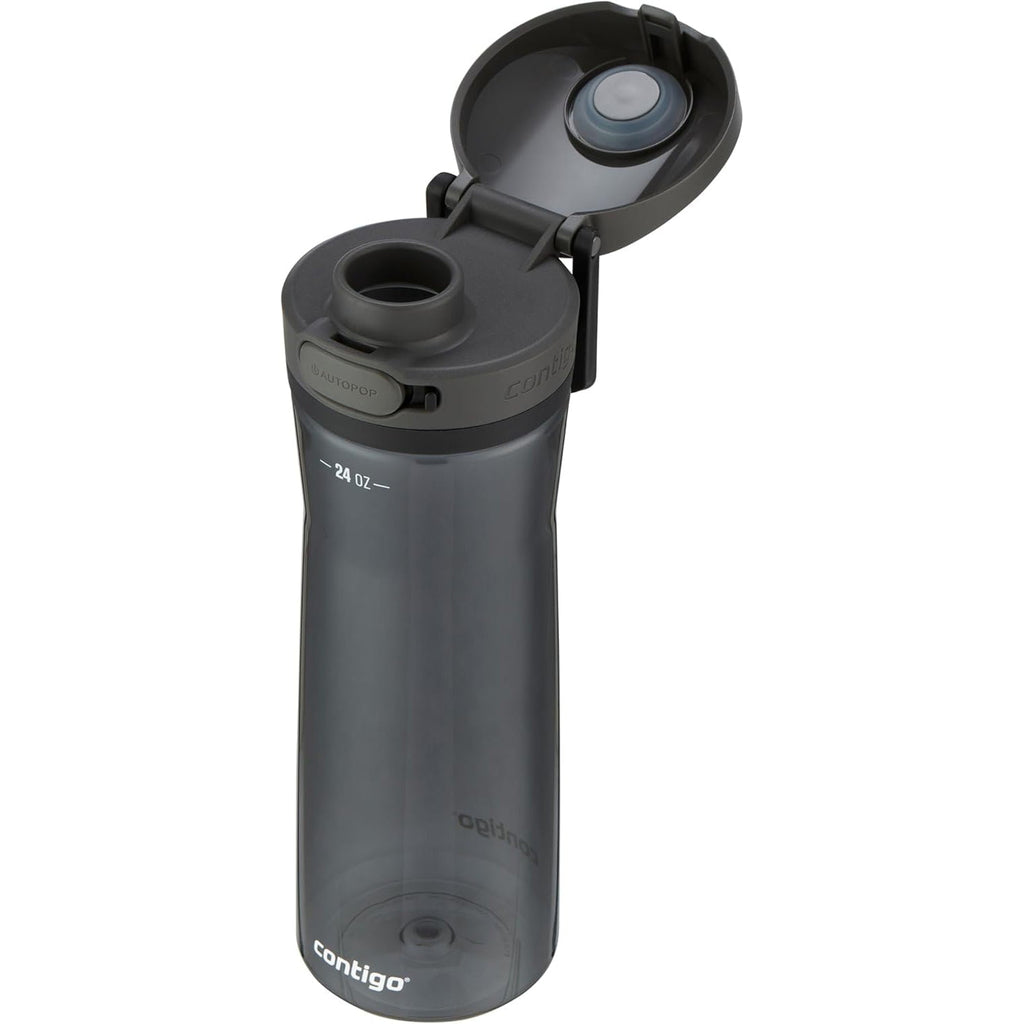 Contigo - Water Bottle with Leak-Proof and Locking Lid, BPA Free, 709ml Capacity, Black | SQWB