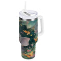 40 oz Insulated Stainless Steel Tumbler Double Wall Stainless Steel Tumbler with 2-Way Drinking Cute Elephant | MUFY