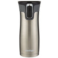 Contigo AUTOSEAL West Loop 2.0 Travel Mug, 16 oz., Stainless Steel with Black Button | 24ZC