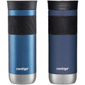 Contigo SNAPSEAL Insulated Stainless Steel Travel Mug with Grip, 20 oz, Blue Corn &amp; Midnight Berry, 2-Pack | GSPO