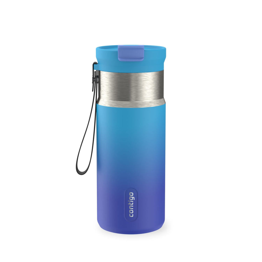 Contigo DualSip 16 oz Compact Leakproof Insulated Water Bottle with 2-Way Lid | 3BB1