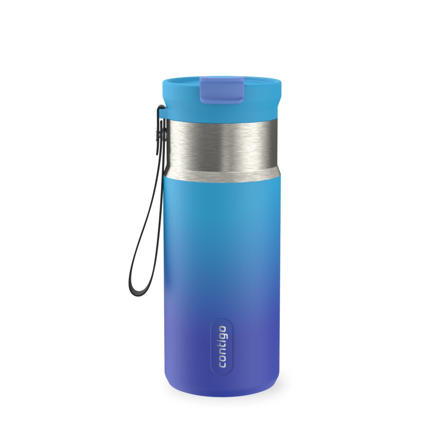 Contigo DualSip 16 oz Compact Leakproof Insulated Water Bottle with 2-Way Lid | 3BB1