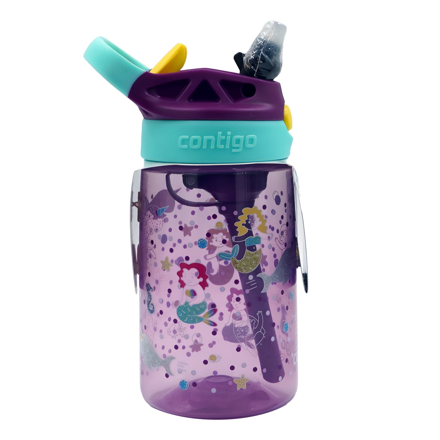 Contigo Kids Water Bottle with Redesigned AUTOSPOUT Straw, 14 oz, Grape Forest Haven | ZUNZ