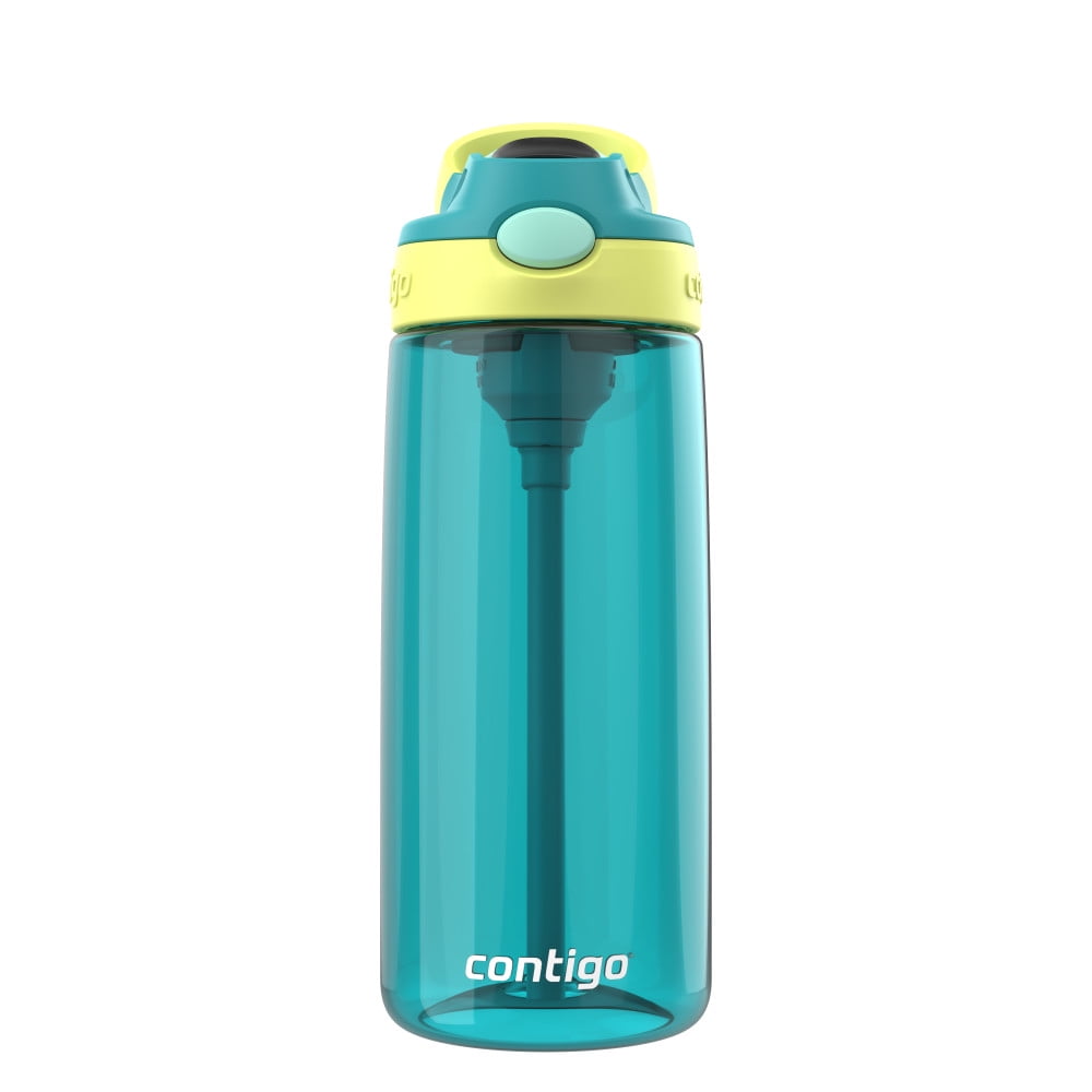 Contigo Kid's 20 oz. AutoSpout Straw Water Bottle - Juniper/Limelight | G9XM
