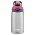 Contigo Kids Stainless Steel Water Bottle with Redesigned AUTOSPOUT Straw Lid Eggplant and Punch, 13 fl oz. | B0TD