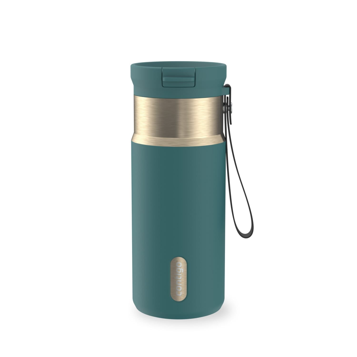 Contigo SnapSeal 16 oz Leakproof Stainless Steel Water Bottle with Carrying Strap | Z36N