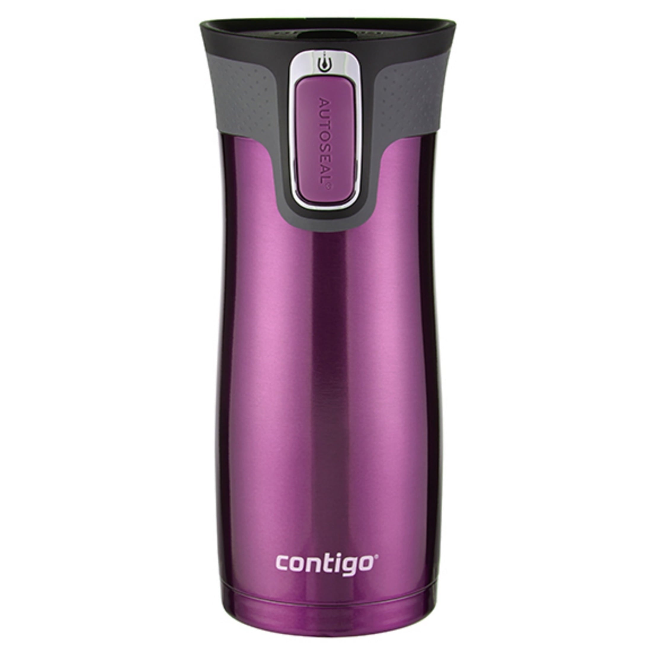 Contigo AUTOSEAL West Loop 2.0 Travel Mug, 16 oz., Stainless Steel with Black Button | 24ZC