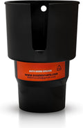 Cup Holder Expander - Fits Hydro Flasks 32/40 oz, Nalgene,  &amp; Large Bottles up to 3.8  Wide - for  up to 3.2  Wide - Black | BPZQ