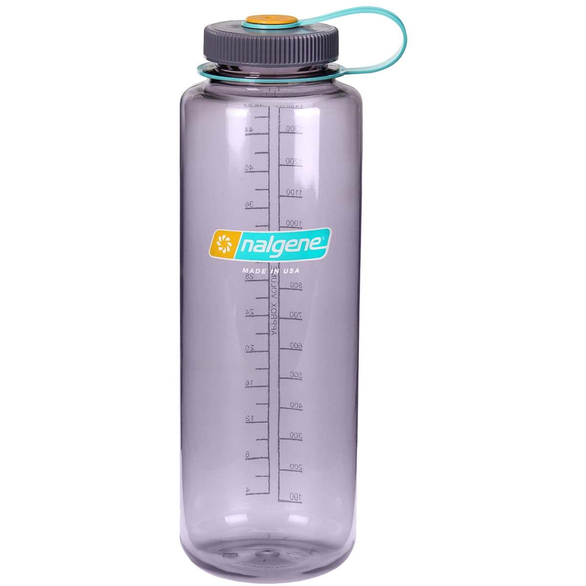 Nalgene Sustain Tritan BPA-Free Water Bottle Made with Material Derived from 50% Plastic Waste (using ISCC certified mass balance), 48 OZ, Wide Mouth, Blue | KSM6