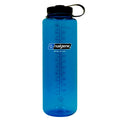 Nalgene Sustain Tritan BPA-Free Water Bottle Made with Material Derived from 50% Plastic Waste (using ISCC certified mass balance), 48 OZ, Wide Mouth, Blue | KSM6