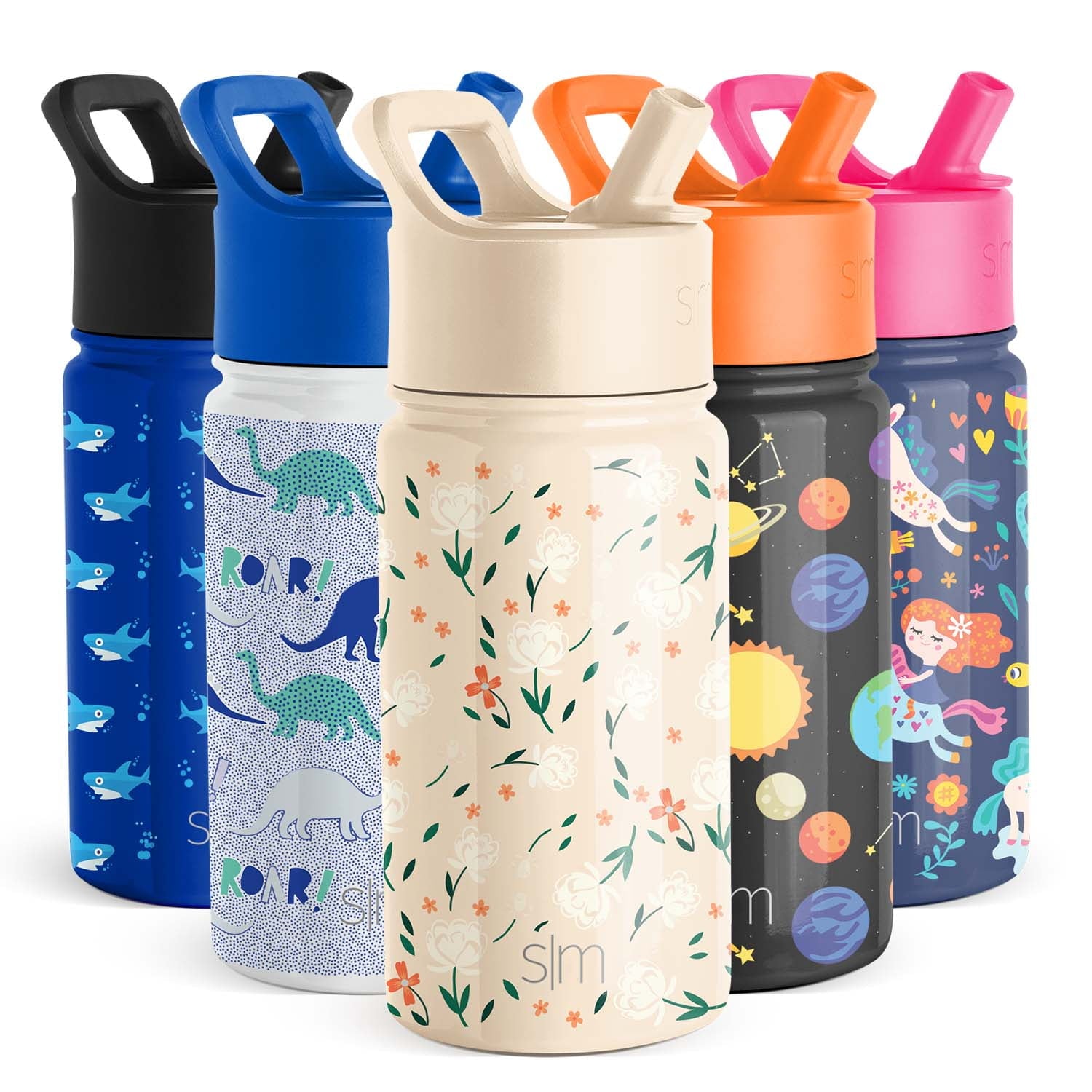 Simple Modern Summit Water Bottle Straw Lid Vacuum Insulated Stainless Steel Bottle | 18 fl oz | PMLR