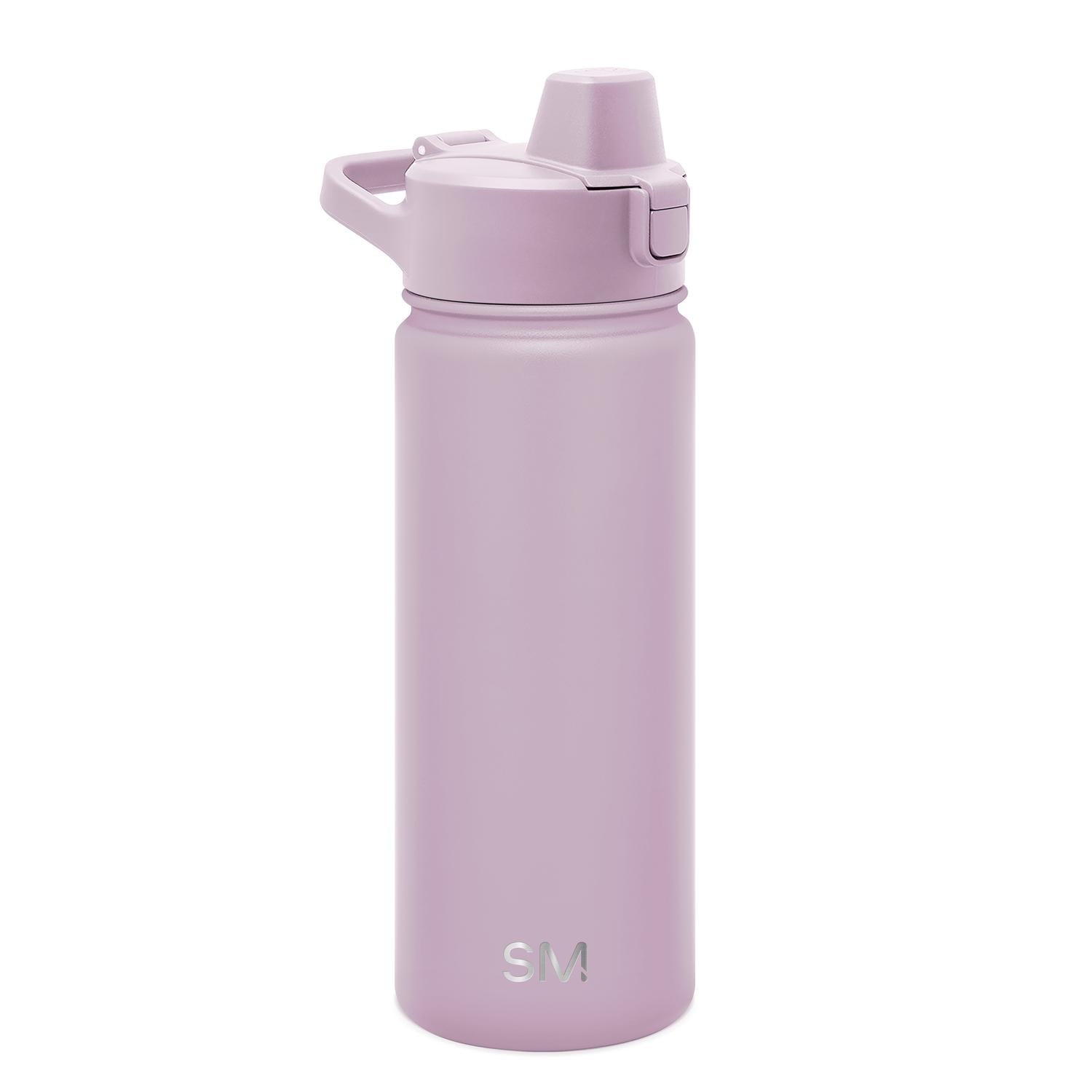 Simple Modern 18 fl oz Insulated Stainless Steel Summit Water Bottle with Covered Silicone Straw Lid | Sweet Taffy | RF72
