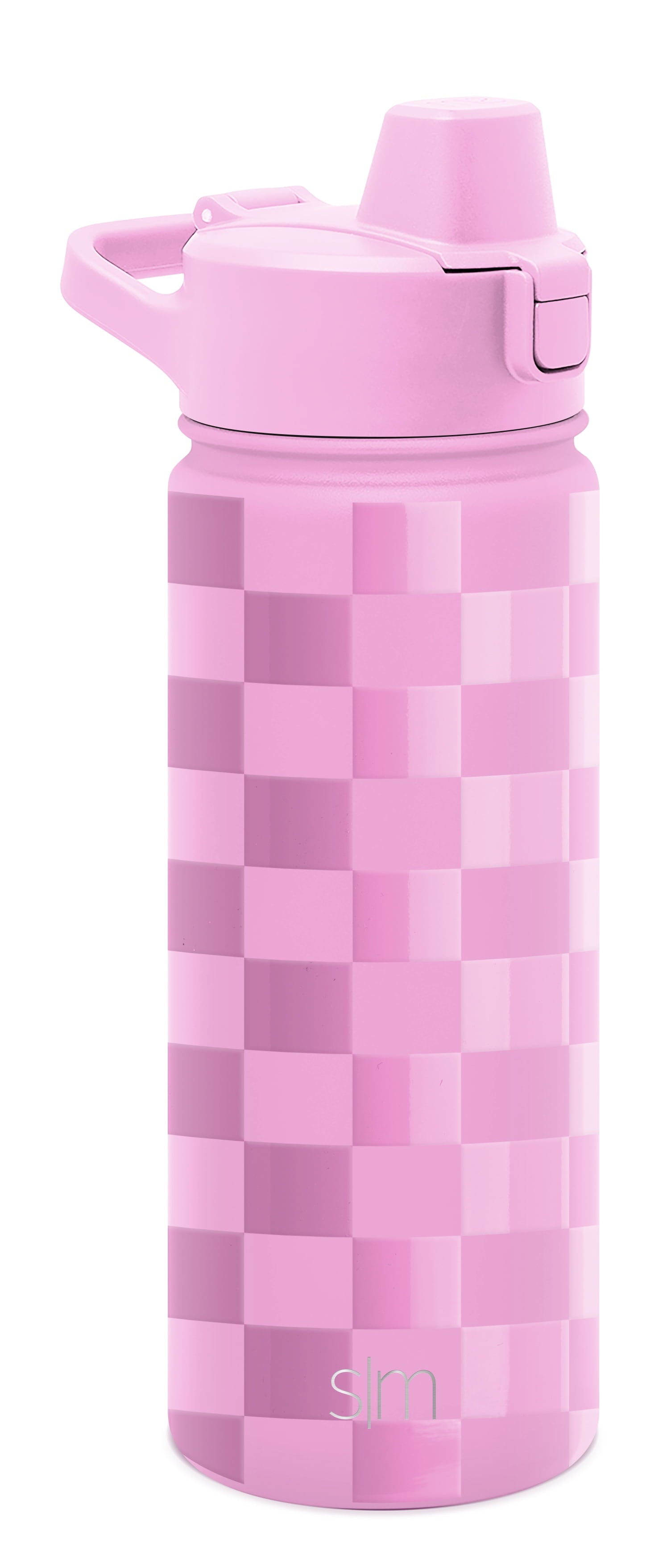 Simple Modern 18 fl oz Insulated Stainless Steel Summit Water Bottle with Covered Silicone Straw Lid | Sweet Taffy | RF72