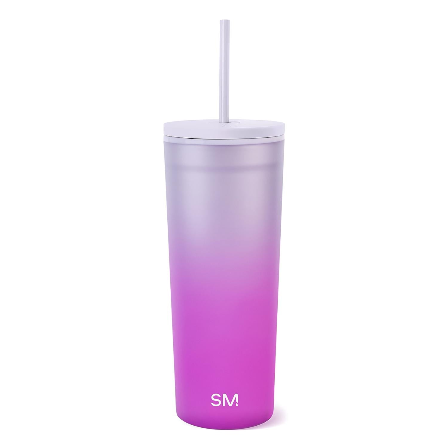 Simple Modern 24 fl oz Double Wall Plastic Classic Tumbler with Straw|Opalescent | JVIS