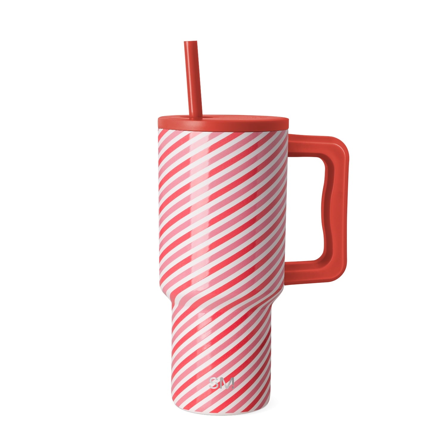 Simple Modern 30 fl oz Insulated Stainless Steel Trek Tumbler with Straw Lid | Seaglass Sage and Cream Checkmate | P40Y