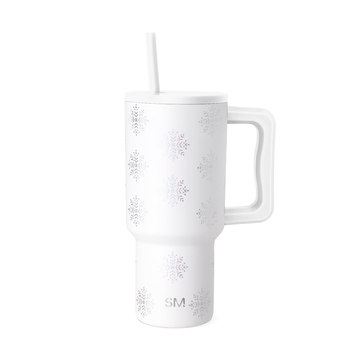 Simple Modern 30 fl oz Insulated Stainless Steel Trek Tumbler with Straw Lid | Seaglass Sage and Cream Checkmate | P40Y
