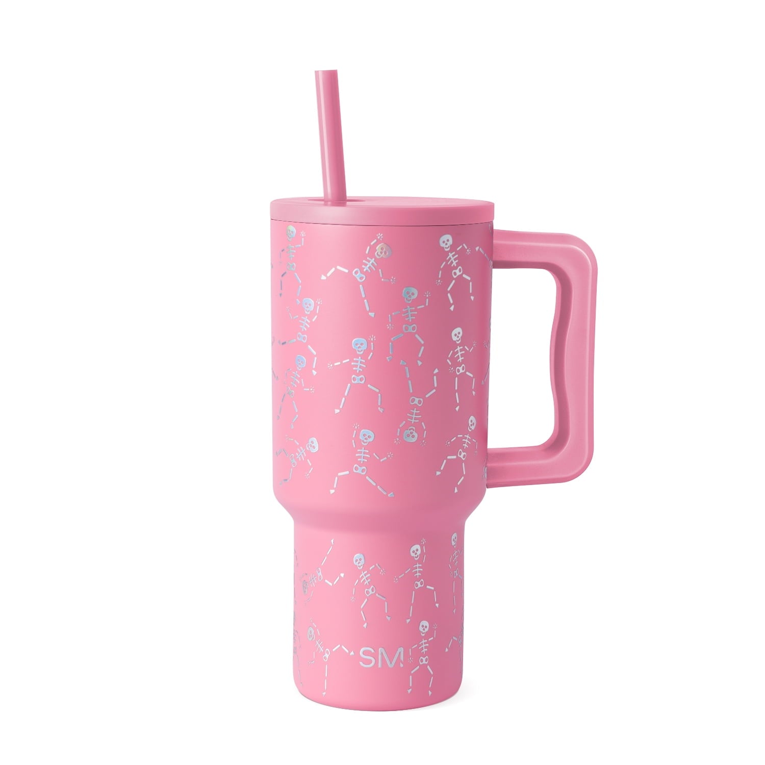 Simple Modern 30 fl oz Insulated Stainless Steel Trek Tumbler with Straw Lid | Seaglass Sage and Cream Checkmate | P40Y