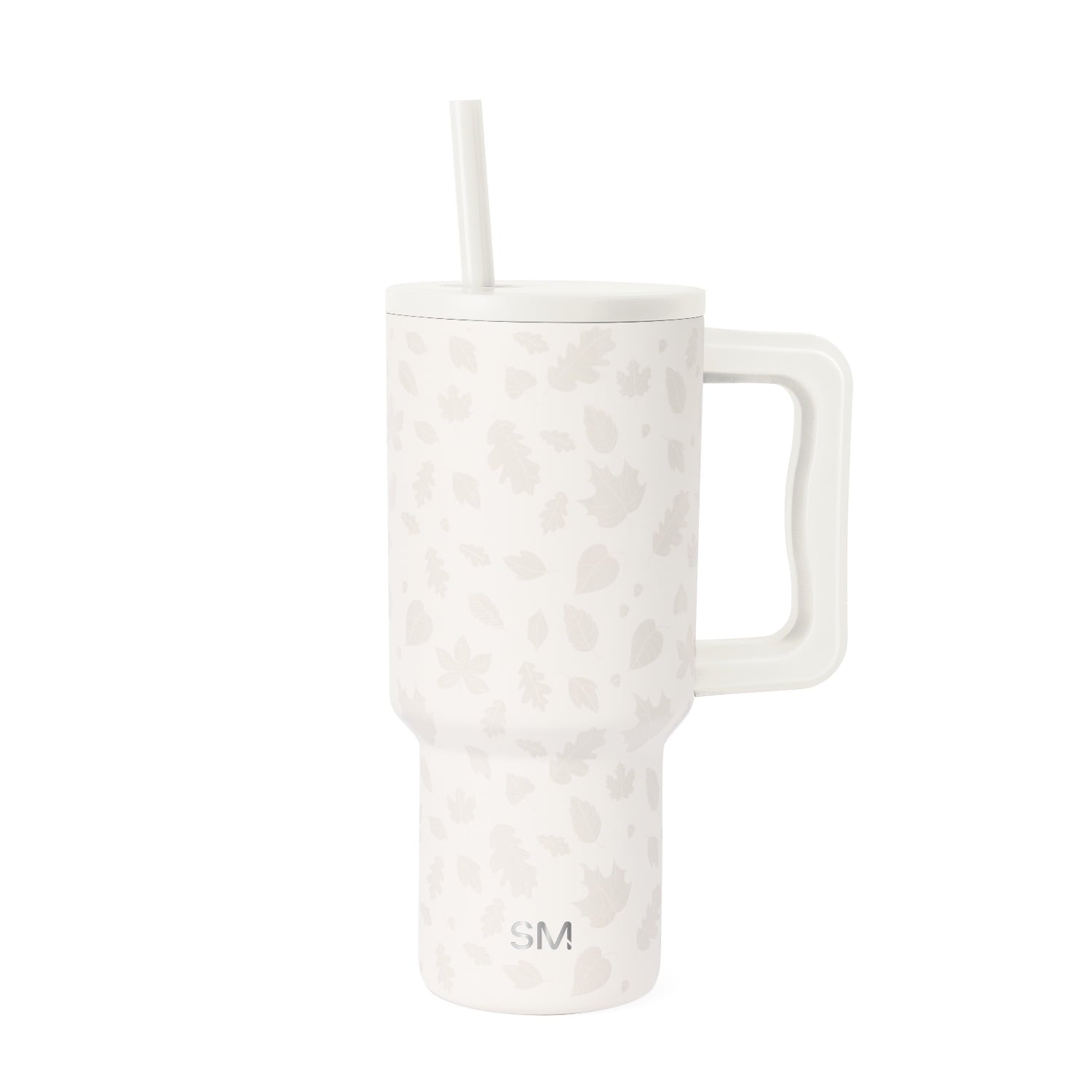 Simple Modern 30 fl oz Insulated Stainless Steel Trek Tumbler with Straw Lid | Seaglass Sage and Cream Checkmate | P40Y
