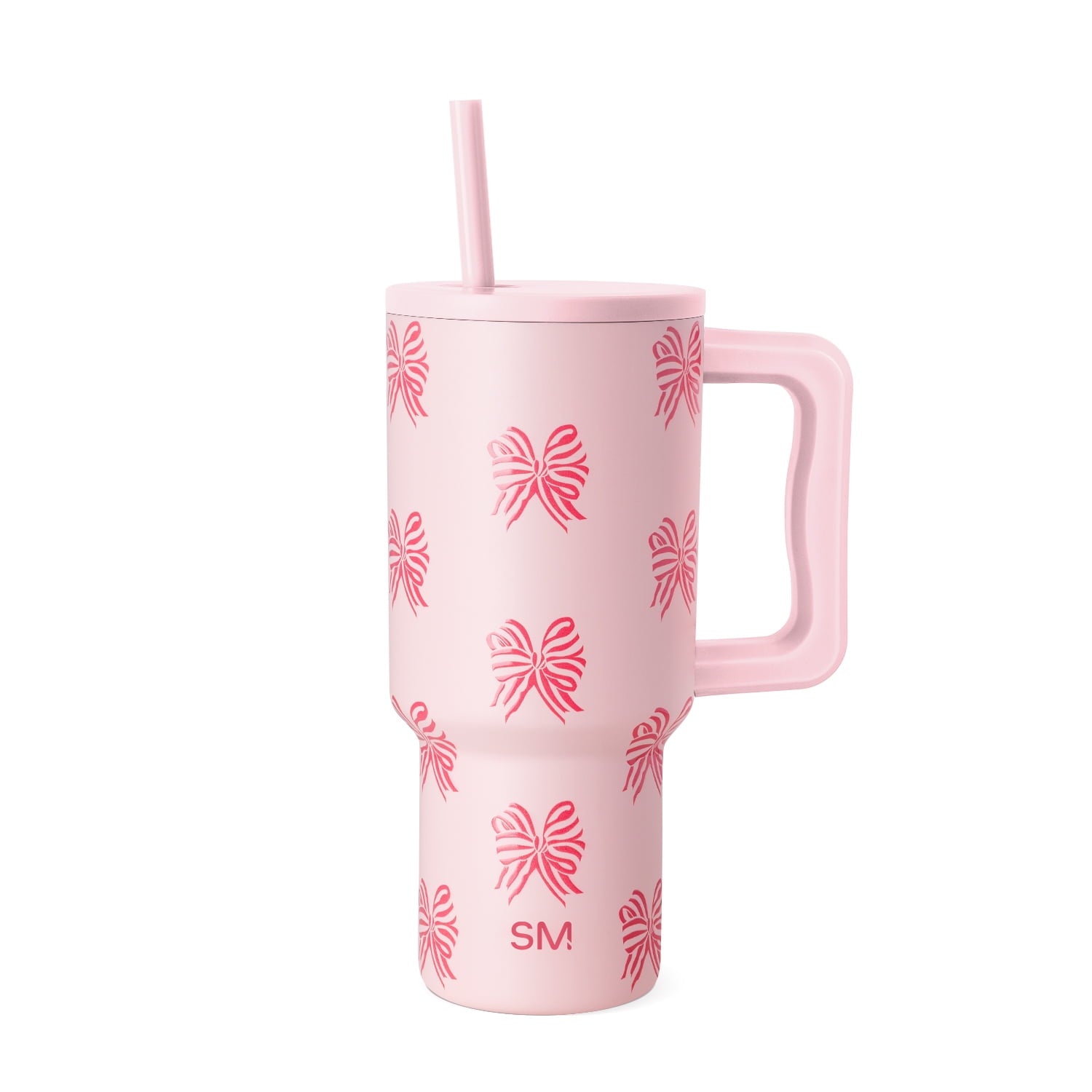 Simple Modern 30 fl oz Insulated Stainless Steel Trek Tumbler with Straw Lid | Seaglass Sage and Cream Checkmate | P40Y