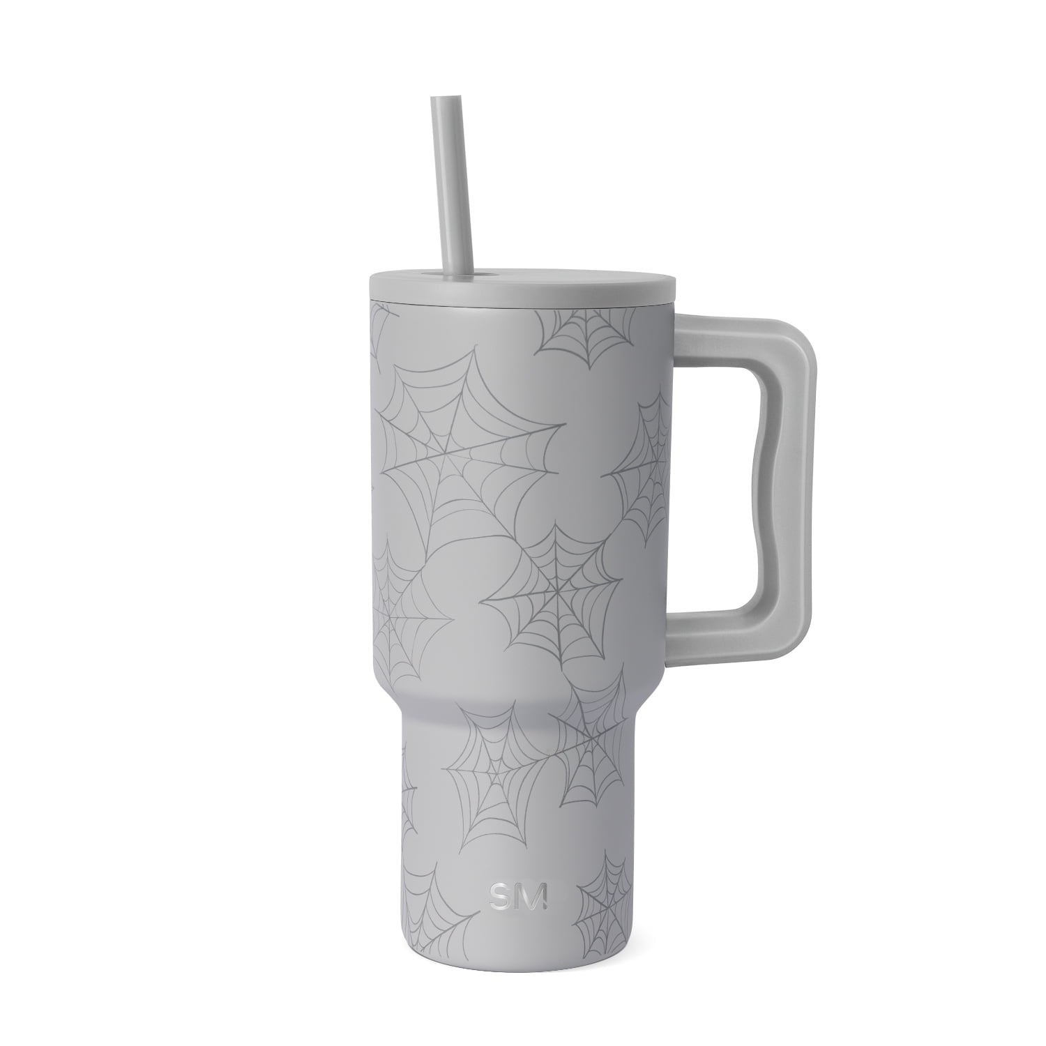 Simple Modern 30 fl oz Insulated Stainless Steel Trek Tumbler with Straw Lid | Seaglass Sage and Cream Checkmate | P40Y
