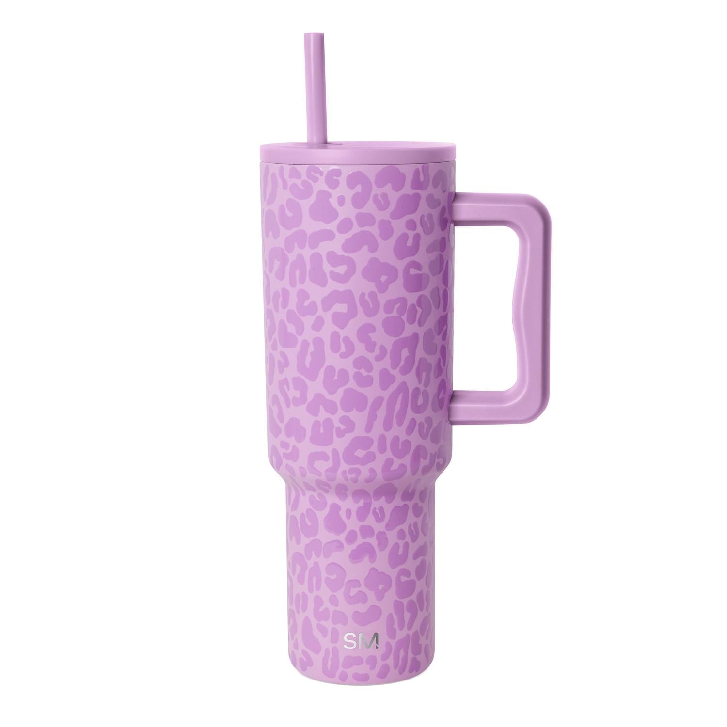 Simple Modern 40 fl oz Insulated Stainless Steel Trek Tumbler with Straw Lid | Blush | DC3U