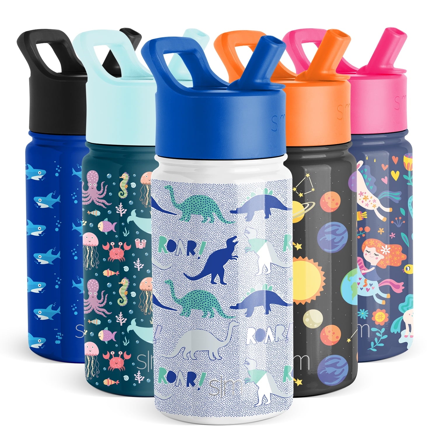 Simple Modern Summit Water Bottle Straw Lid Vacuum Insulated Stainless Steel Bottle | 14 fl oz | L0OH