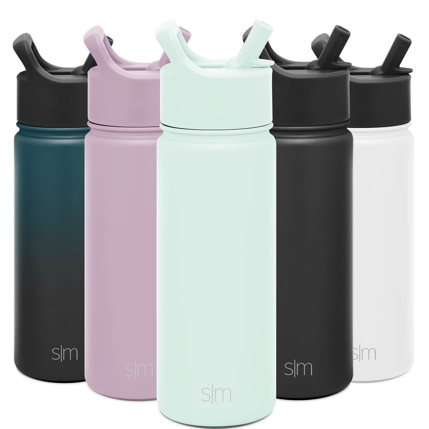 Simple Modern Summit Water Bottle Straw Lid Vacuum Insulated Stainless Steel Bottle | 18 fl oz | 10SG