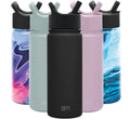 Simple Modern Summit Water Bottle Straw Lid Vacuum Insulated Stainless Steel Bottle | 18 fl oz | ZXVE