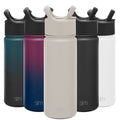 Simple Modern Summit Water Bottle Straw Lid Vacuum Insulated Stainless Steel Bottle | 18 fl oz | 10SG