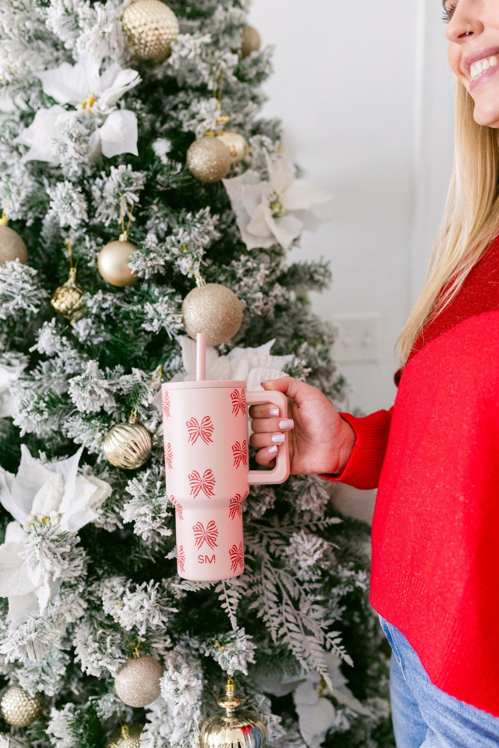Simple Modern 30 fl oz Insulated Stainless Steel Trek Tumbler with Straw Lid | Seaglass Sage and Cream Checkmate | P40Y